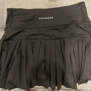 Black Pleated GOLDHINGE Women's Skirt